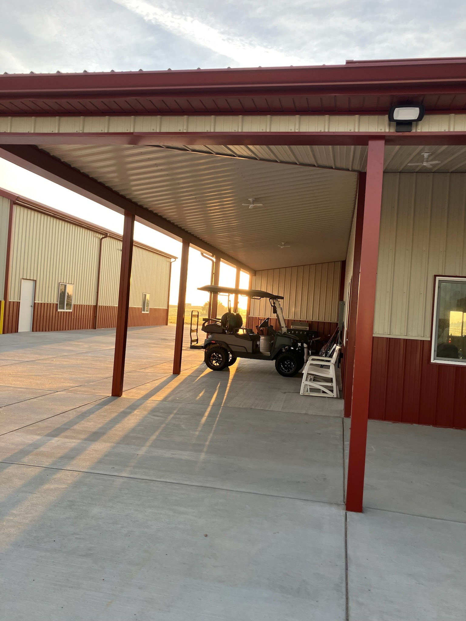 Covered Patio at Sunrise